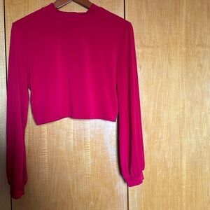 BCBG Generation Long Sleeve Crop Top